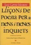 LLIÇONS DE POESIA PER A NENS I NENES INQUIETS.